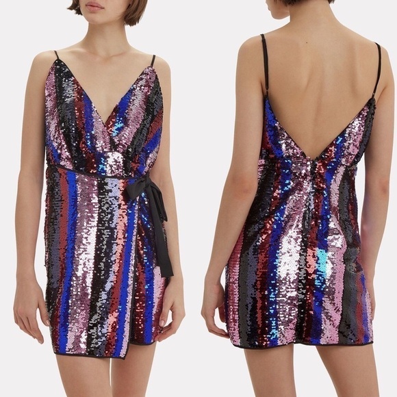 The East Order Lily Sequin Mini Party Dress S - Picture 1 of 5